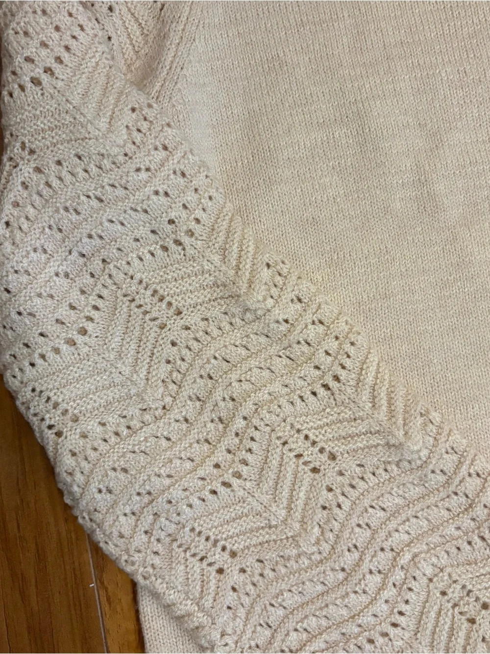 NWT Christian Siriano NY office Cream Knit career Sweater comfy Small fall
